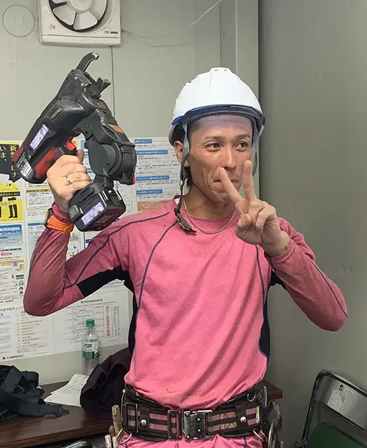 スピードが速く、マックスがあるお陰で人数を減らして仕事ができる。
