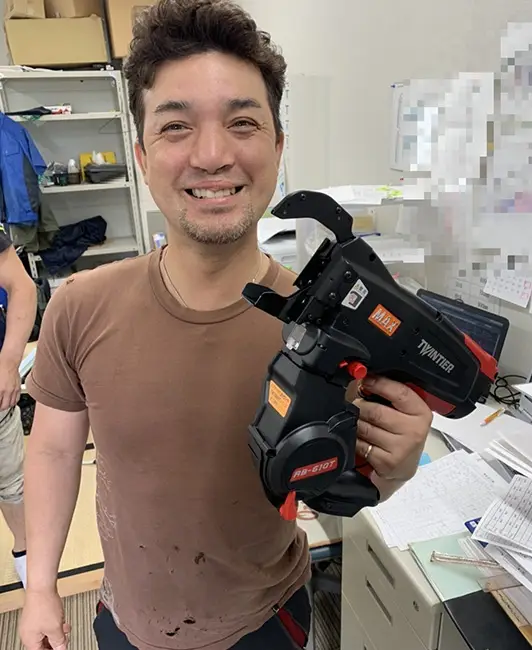 D38の梁固めでも結束出来て仕事がはかどります。