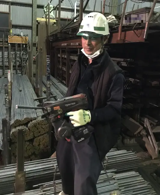 壁の結束や土間の結束など、とにかく早く結束でき作業効率が良い！めちゃくちゃ便利です。