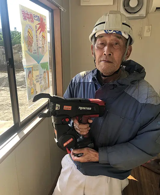 太物の壁の結束もしっかりと結束ができ仕事がサクサク進んでいきます。